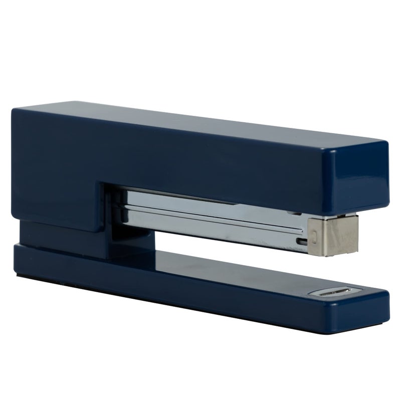 JAM PAPER Modern Desk Stapler - Navy Blue - Sold Individually - Image 1